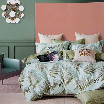 Echuca House 100% Cotton Reversible Quilt Cover Set King Home & Garden Kings Warehouse