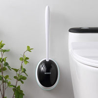 Ecoco Silicone Water Drop Toilet Brush Holder Set Wall-Mounted Cleaning Brush Tool Grey Home & Garden Kings Warehouse