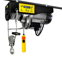 Electric Hoist Winch 500/1000KG Cable 20M Rope Tool Remote Chain Lifting Tools Kings Warehouse
