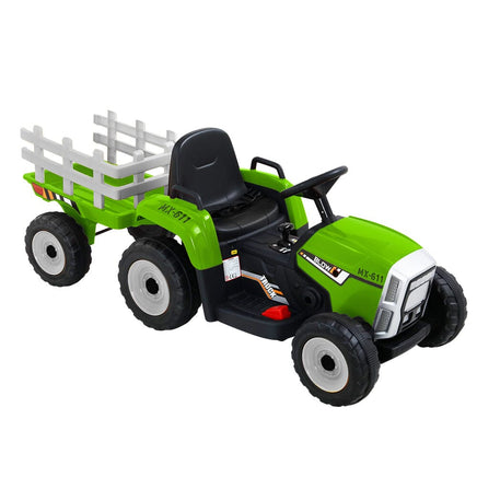 Electric Ride On Car Rigo Kids Ride On Cars Tractor Toy 12V Green Baby & Kids Kings Warehouse