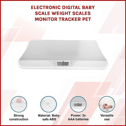 Electronic Digital Baby Scale Weight Scales Monitor Tracker Pet Health & Beauty Kings Warehouse