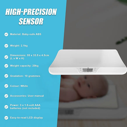 Electronic Digital Baby Scale Weight Scales Monitor Tracker Pet Health & Beauty Kings Warehouse