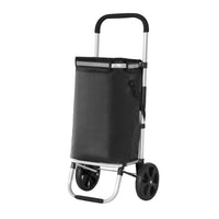 Emajin Shopping Trolley Cart Foldable 45KG Black Furniture Kings Warehouse