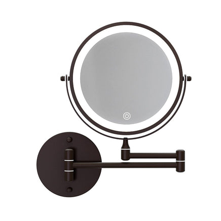 Embellir Extendable Makeup Mirror 10X Magnifying Double-Sided Bathroom Brown Health & Beauty Kings Warehouse