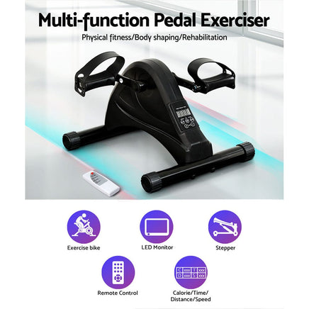 Everfit Pedal Exerciser Mini Exercise Bike Cross Trainer Under Desk Bike Sports & Fitness Kings Warehouse