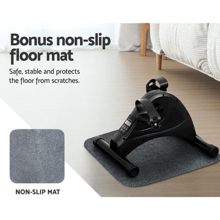 Everfit Pedal Exerciser Mini Exercise Bike Cross Trainer Under Desk Bike Sports & Fitness Kings Warehouse