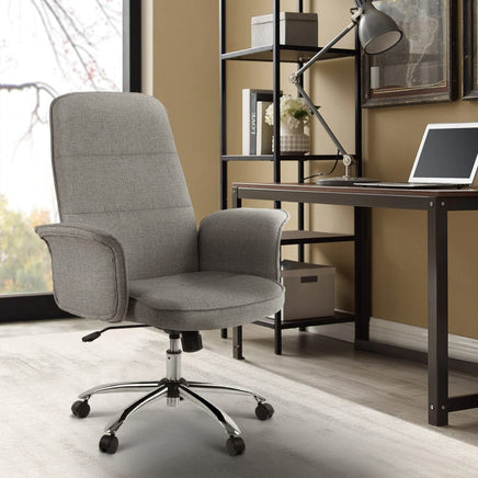 Fabric Office Chair Computer Chairs Grey Furniture Kings Warehouse