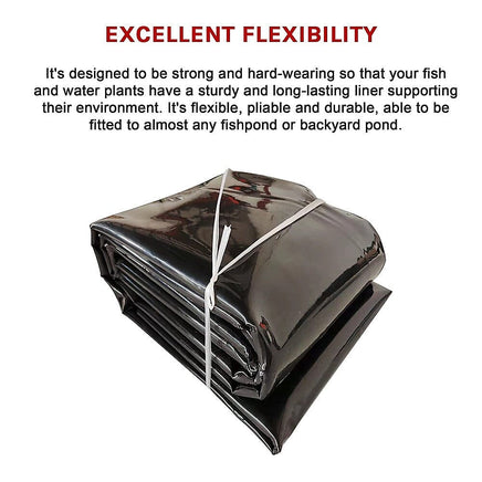 Fish Pond Liner 3 x 4.6m x 0.5mm Garden Pool Membrane Reinforced Home & Garden Kings Warehouse