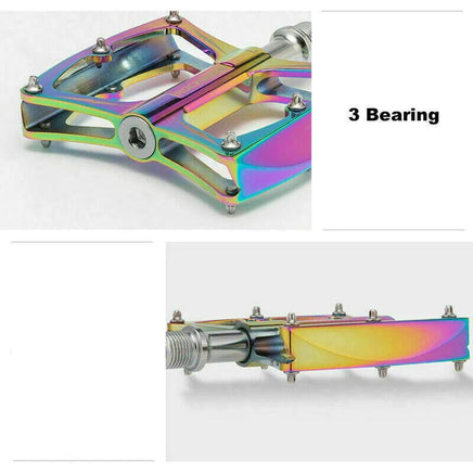 Flat Pedal Butterfly BMX MTB Ultralight 156g Multi Colour Tri Bearing Stud Pin Grips Rockbros Kings Warehouse