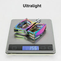 Flat Pedal Butterfly BMX MTB Ultralight 156g Multi Colour Tri Bearing Stud Pin Grips Rockbros Kings Warehouse