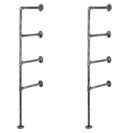 Floating DIY Pipe Shelf Metal Brackets Set of 2 Home & Garden Kings Warehouse