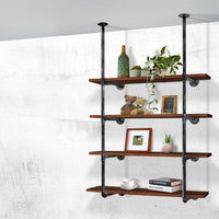 Floating DIY Pipe Shelf Metal Brackets Set of 2 Home & Garden Kings Warehouse
