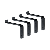 Floating Wall Shelf Brackets Heavy Duty Rustic Industrial 4-Pack Furniture Kings Warehouse