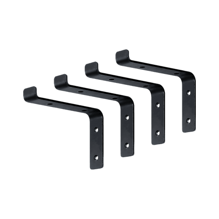 Floating Wall Shelf Brackets Heavy Duty Rustic Industrial 4-Pack Furniture Kings Warehouse