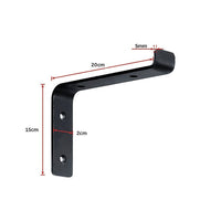 Floating Wall Shelf Brackets Heavy Duty Rustic Industrial 4-Pack Furniture Kings Warehouse