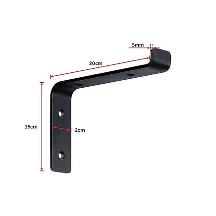 Floating Wall Shelf Brackets Heavy Duty Rustic Industrial 4-Pack Furniture Kings Warehouse