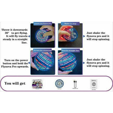 Flying Ball UFO Toy Flynova Pro Spinner Hand Mini Drone Helicopter Hover Gift Kings Warehouse