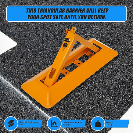 Fold Down Vehicle Security Car Parking Spot Lock Safety Bollard Barrier Tools Kings Warehouse