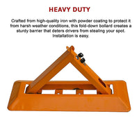 Fold Down Vehicle Security Car Parking Spot Lock Safety Bollard Barrier Tools Kings Warehouse