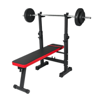 Folding Flat Weight Lifting Bench Body Workout Exercise Machine Home Fitness Sports & Fitness Kings Warehouse