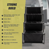 Folding Pet Dog Car Boot Access Steps Ladder Stairs Strong Lightweight Pet Care Kings Warehouse