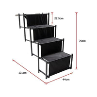 Folding Pet Dog Car Boot Access Steps Ladder Stairs Strong Lightweight Pet Care Kings Warehouse