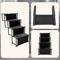 Folding Pet Dog Car Boot Access Steps Ladder Stairs Strong Lightweight Pet Care Kings Warehouse