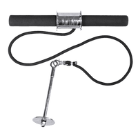 Forearm Wrist Grip Strength Roller Exercise Bar Home Gym Training Sports & Fitness Kings Warehouse
