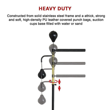 Free Standing Punching Bag Speedball Boxing Reflex Training Target Dummy Gym Sports & Fitness Kings Warehouse