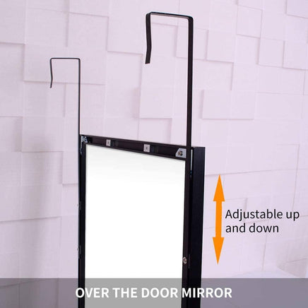 Full-Length Mirror Long Standing for Bedroom and Bathroom (106 x 35 cm, Black) Kings Warehouse