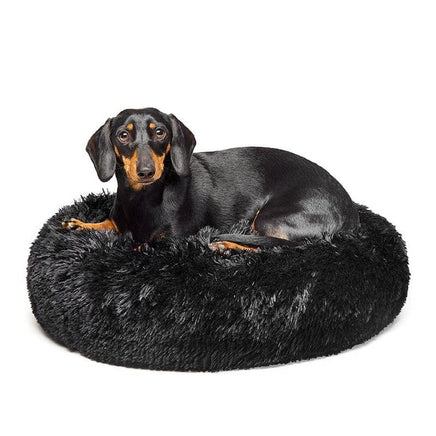 Fur King "Aussie" Calming Dog Bed - Black - 60 CM - Small Kings Warehouse