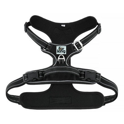 Fur King Ultimate No Pull Dog Harness - XL - Black Kings Warehouse
