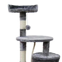Furtastic 110cm Cat Tree Scratching Post - Silver Grey Kings Warehouse