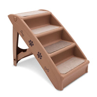 Furtastic 50cm Foldable Step Ladder Stairs - Brown Kings Warehouse