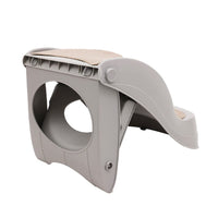 Furtastic Foldable Pet Stairs In Grey - 38cm Dog Ladder Cat Ramp Pet Care Kings Warehouse