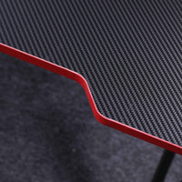 Gaming Desk Desktop PC Computer Desks Desktop Racing Table Office Laptop Home K-Shaped Legs Black 140cm Furniture Kings Warehouse