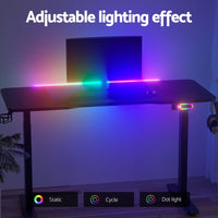 Gaming Desks Standing Desk Motorised 140CM Black Furniture Kings Warehouse