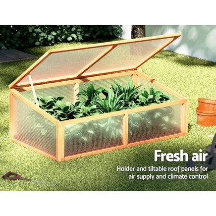 Garden Bed 110x58x42cm Wooden Planter Box Raised Container Growing Home & Garden Kings Warehouse
