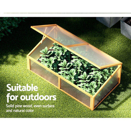 Garden Bed 110x58x42cm Wooden Planter Box Raised Container Growing Home & Garden Kings Warehouse