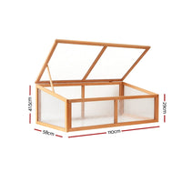 Garden Bed 110x58x42cm Wooden Planter Box Raised Container Growing Home & Garden Kings Warehouse