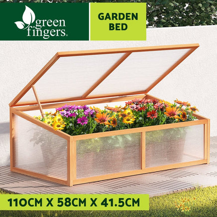 Garden Bed 110x58x42cm Wooden Planter Box Raised Container Growing Home & Garden Kings Warehouse