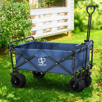 Garden Cart Folding 120kg Trolley Camping Wagon Barrow Outdoor Beach Home & Garden Kings Warehouse