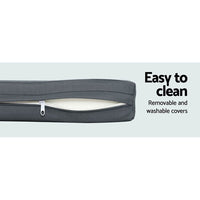 Garden Outdoor Furniture Patio Set Dining Sofa Table Chair Lounge Garden Wicker Grey Spring Savings: Outdoor Living Kings Warehouse