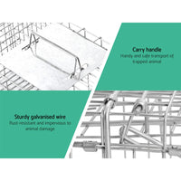 Gardeon Animal Trap Humane Possum Cage Live Animal Catch Rabbit Cat Hare Fox Kings Warehouse