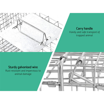 Gardeon Animal Trap Humane Possum Cage Live Animal Catch Rabbit Cat Hare Fox Kings Warehouse