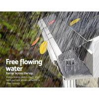 Gardeon Gutter Guard Aluminium Mesh 60M 100x20cm Black Home & Garden Kings Warehouse