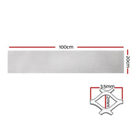 Gardeon Gutter Guard Aluminium Mesh 60M 100x20cm Silver Home & Garden Kings Warehouse