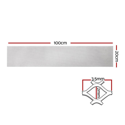Gardeon Gutter Guard Aluminium Mesh 60M 100x20cm Silver Home & Garden Kings Warehouse