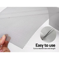 Gardeon Gutter Guard Aluminium Mesh 60M 100x20cm Silver Home & Garden Kings Warehouse