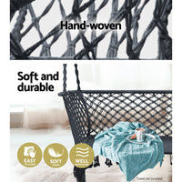 Gardeon Hammock Chair Outdoor Portable Camping Hammocks 2 Person Grey Furniture Kings Warehouse